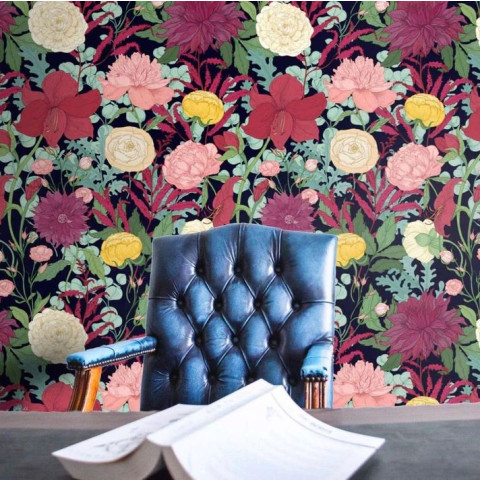 Papier peint floral botanique - CREATIVERED