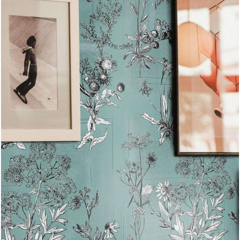 Papier peint illustrations botaniques florales - WILD FLOWER