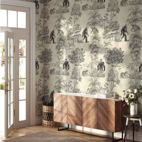 Papier peint Mystique Bigfoot toile de Jouy - BIGFOOT TOILE++
