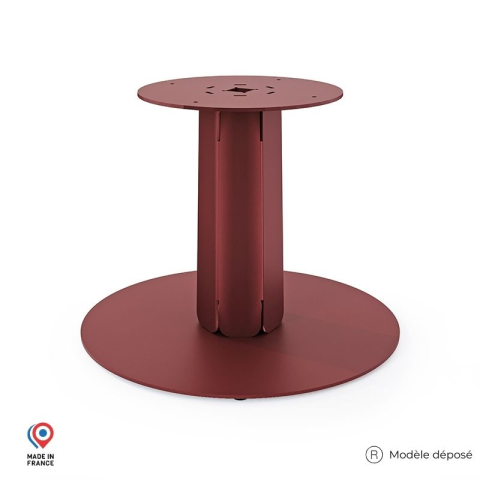 Pied central DECO-GEM pour table basse en acier à visser Zircon, H.39 cm