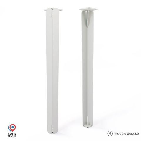 Lot de 2 pieds DECO-GEM pour table basse en acier Jaspe, H.86 cm