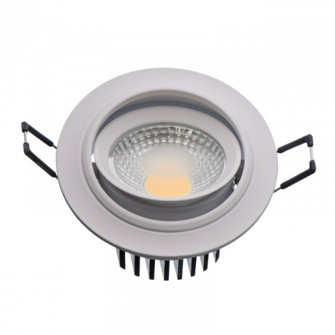 Plafonnier blanc techno 1 ampoule 6 cm