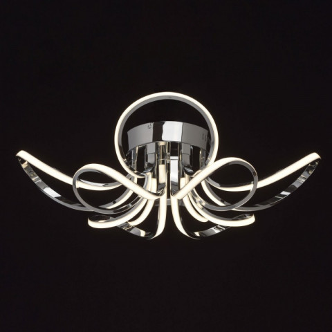 Plafonnier chromé techno   20 cm