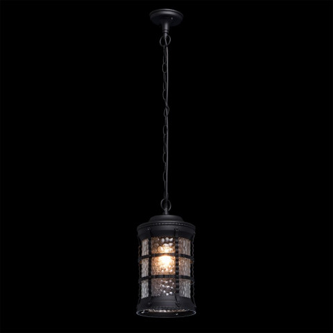 Plafonnier d'extérieur noir street 1 ampoule 95 cm
