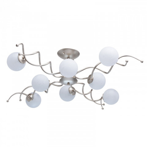 Plafonnier doré megapolis 8 ampoules 25 cm