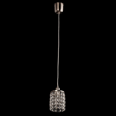 Plafonnier gris crystal 1 ampoule 85 cm