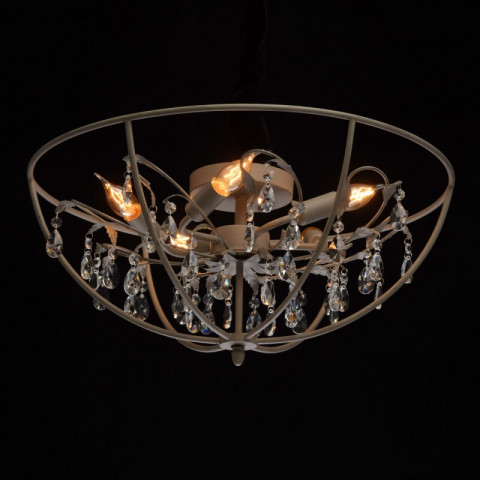 Plafonnier gris loft 5 ampoules 25 cm