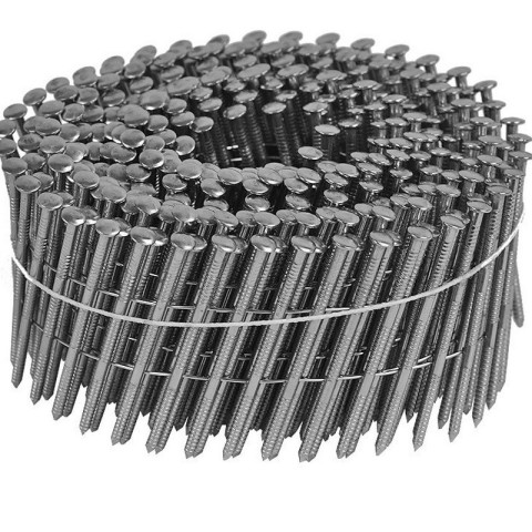 Pointes rouleaux plat - 16° - 2.5x60 mm - Annelées Inox - Boite de 7200 - ARCA - SPR2560AITB