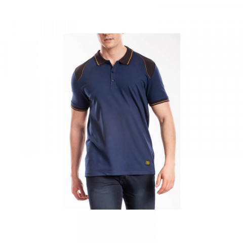 Polo renforcé rica lewis - homme - taille l - stretch - bleu - workpol