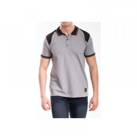 Polo renforcé rica lewis - homme - taille xl - stretch - gris - workpol