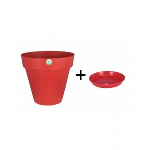 Pot et soucoupe soleilla diametre 70cm h66cm - riviera - Coloris au choix