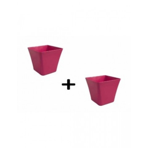 Pot laurea carre 23x23x20cm chapelu-lot de 2 - coloris au choix