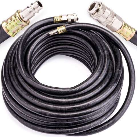 Tuyau pneumatique à air comprimé 20 bar 10 x 17 mm raccord 3/8" - Longueur au choix