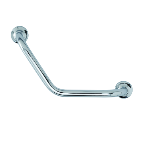 Barre coudée 135° inox chromé 400 x 400 mm (sans vis) - Ø25 mm - PRESTO - 60580