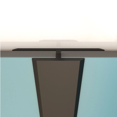 Profilé de jonction noir mat pour panneau mural - 20x5x2100 mm Aurlane - FAC314