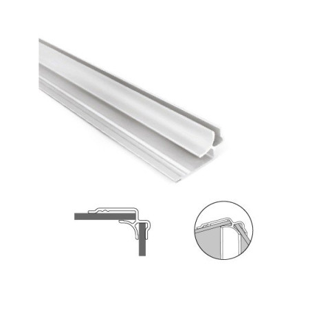 Profile alu angle rentrant - coloris & dimensions aux choix