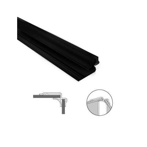 Profile alu angle rentrant - coloris & dimensions aux choix