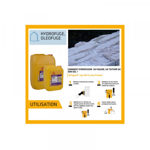 Protection hydrofuge sikagard 790 all-in-one - 5l