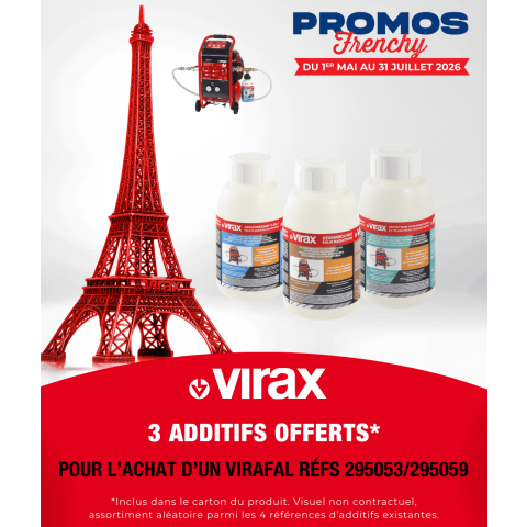 Centrale de désembouage haut-débit Virafal® Connect + injecteur et réducteur + poignée (1 bidon d'additif offert)