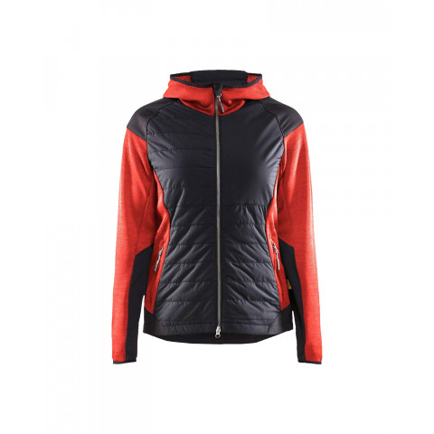 Veste hybride avec rembourrage thermo-léger femme