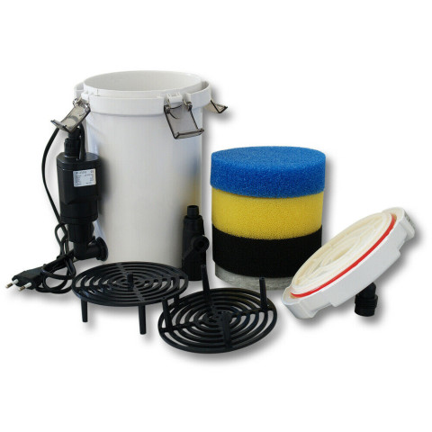 Pompe filtre aquarium bio extérieur 400 litres par heure 3 phases matériaux pompe 
