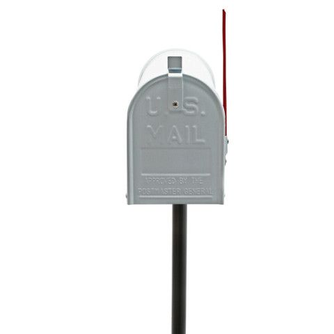 Us mailbox boite aux lettres design américain argent pied de support courrier