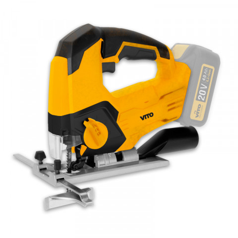 Scie sauteuse sans fil 20v vitopower + 2 batteries 4.0 ah + chargeur rapide