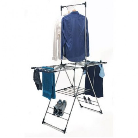 Ose Sechoir A Linge Inox Avec Portant Gris Distriartisan