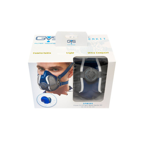 Pack starter demi-masque respiratoire Elipse P3 avec filtre + Etui de transport - GVS - SPM585