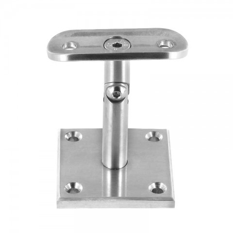 inox design support main courante a pivot orientable pour poteau bois distriartisan