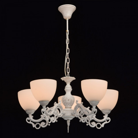 Suspension blanche classic 5 ampoules 71 cm