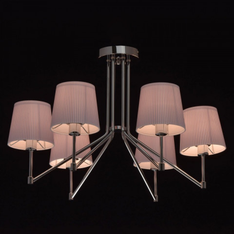 Suspension chromée megapolis 6 ampoules 40 cm