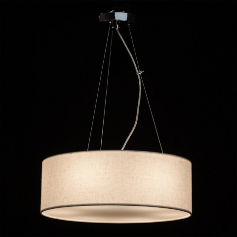 Suspension chromée megapolis 6 ampoules 70 cm