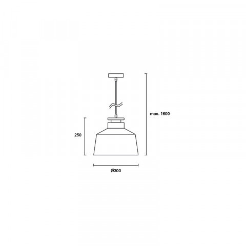 Suspension décorative nube 1 ampoule