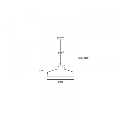 Suspension décorative nube h200 1 ampoule