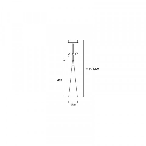 Suspension décorative vira 1 ampoule