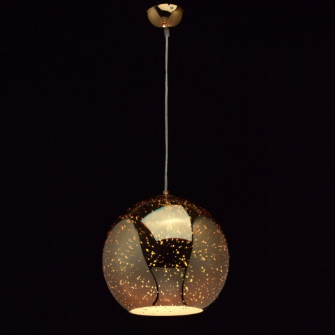 Suspension dorée megapolis 1 ampoule 236 cm