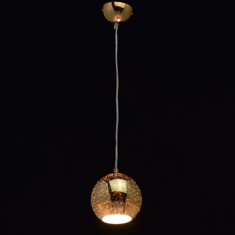 Suspension dorée megapolis 1 ampoule 240 cm