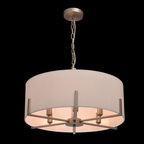 Suspension grise megapolis 6 ampoules 70 cm