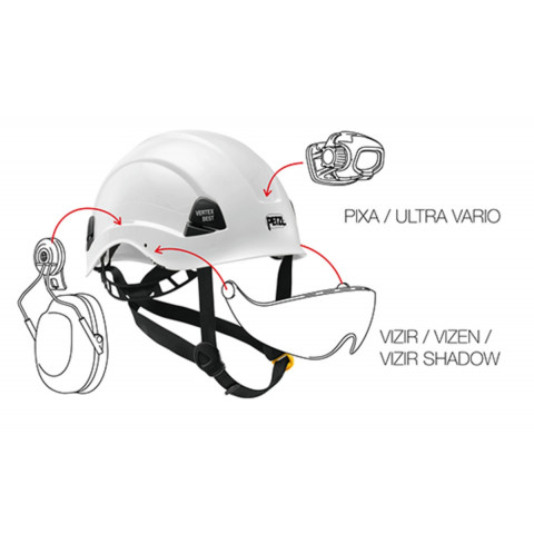 Casque vertex best petzl travaux en hauteur et secours - a10bwa - Couleur au choix