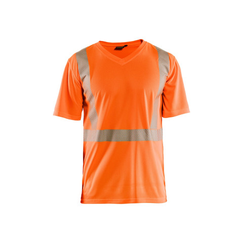T-shirt col V haute-visibilité anti-UV 33861013 - Couleur au choix