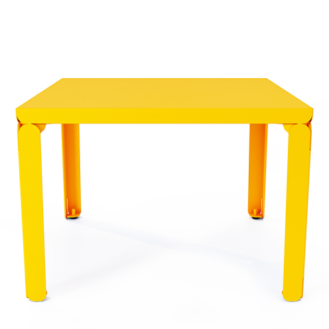 Table basse carrée DECO-GEM, Cristal. A monter soi-même. L.60 x P.60 x H.42.2 cm