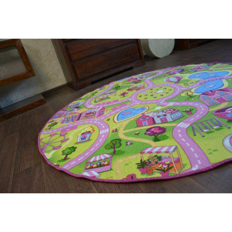 Tapis cercle sweet town village sucré cercle - Dimension au choix