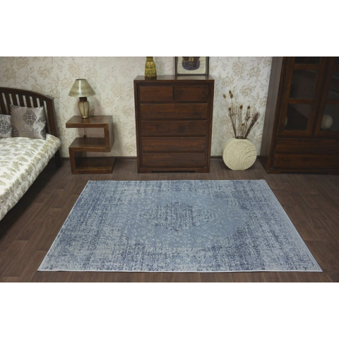 Tapis drop jasmine 455 bleu clair - Dimension au choix