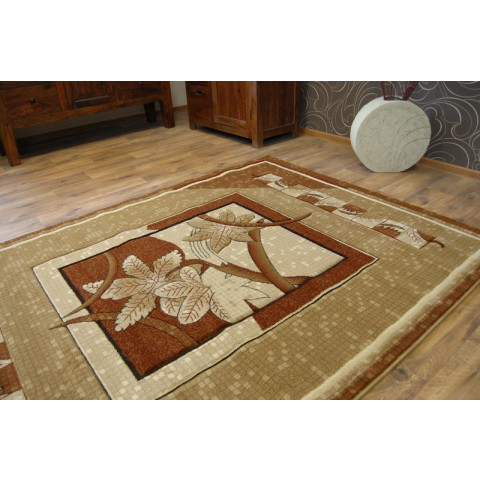 Tapis heat-set kiwi 4703 marron - Dimension au choixcm