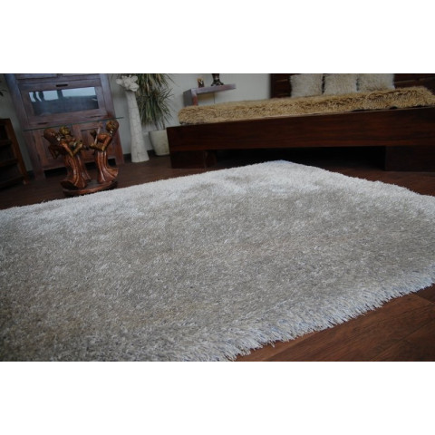 Tapis love shaggy modèle 93600 argentin - Dimension au choix