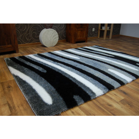 Tapis shaggy verona b057 gris - Dimension au choix