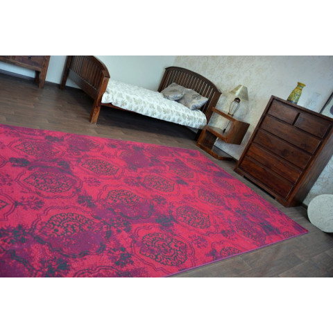 Tapis vintage 22213/282 fuchsia classique - Dimension au choix