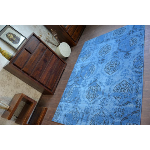 Tapis vintage 22213/473 bleu classique - Dimension au choix