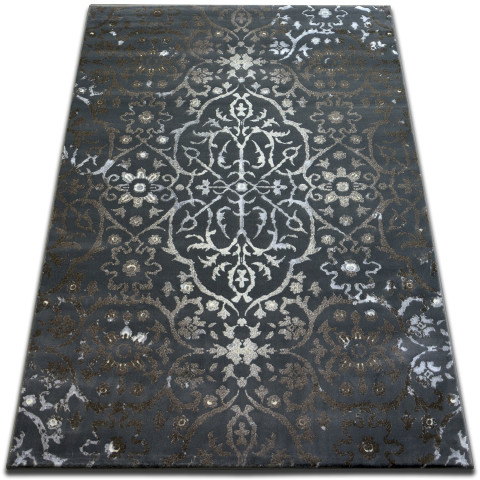 Tapis vogue 584 gris foncé - Dimension au choix